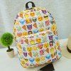 Emoji Printed Nylon Backpack - Blanc 