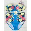 Underwire taille haute Floral Bikini - Azur M