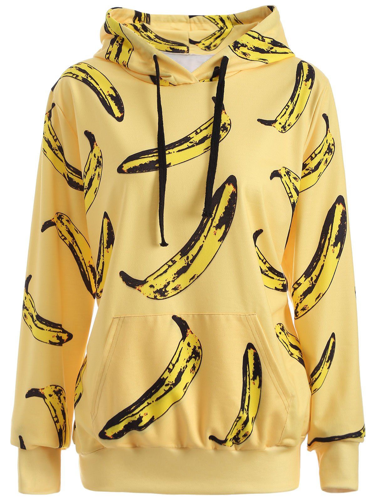 

Pullover Banana 3D Print Yellow Hoodie