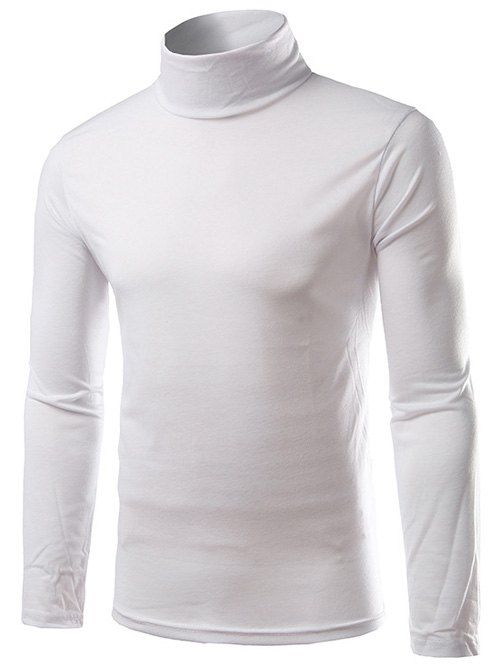 T-shirt à manches longues à manches longues à manches longues - Blanc XL