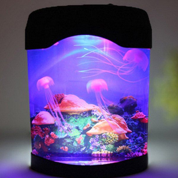 

MultiColor Atmosphere LED Sea World Swimming Jellyfish Lamp Night Light, Colormix