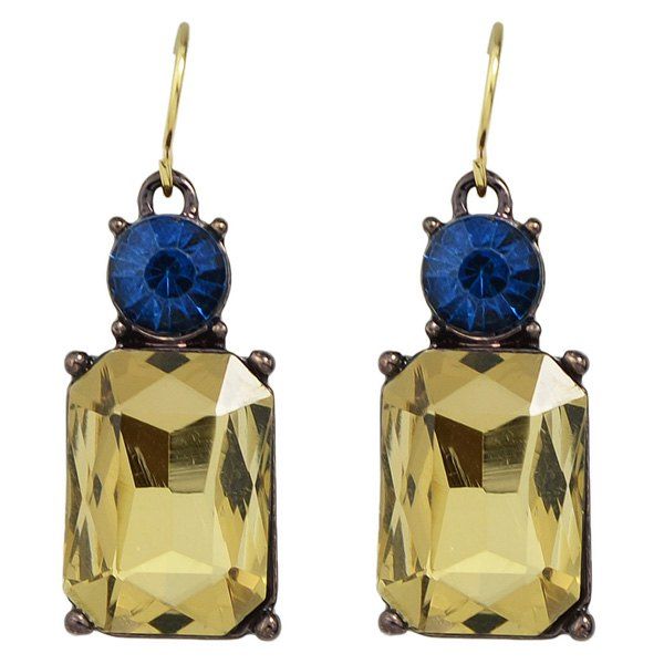 

Rhinestone Perfume Bottle Earrings, Champagne