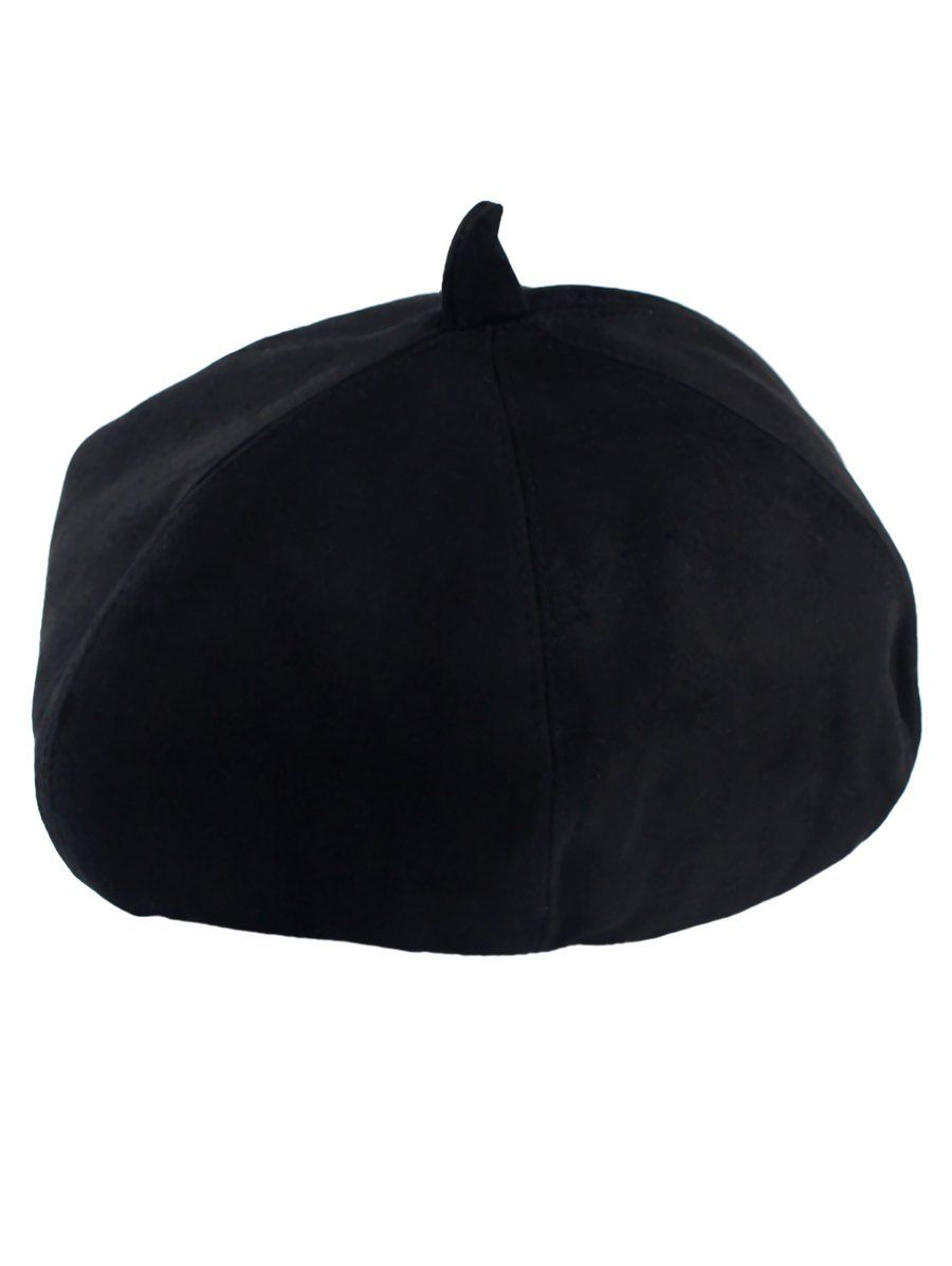 

Faux Suede Pumpkin Hat, Black