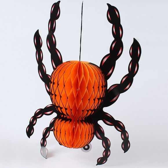 Party Supplies Halloween Hanging Paper Insecte Lanterne Décoration - Orange 