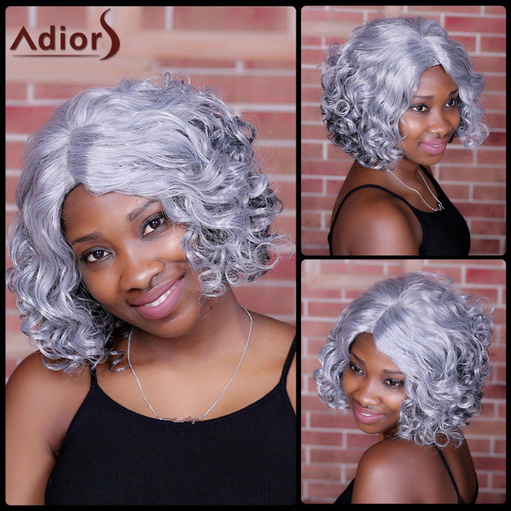 

Adiors Side Parting CMedium urly Colormix Synthetic Wig