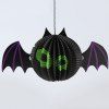 Halloween Fouriniture en Papier Lanterne de Chauve-souris Décoration Suspendue - Noir 