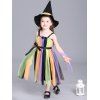 Enfants Spaghetti Strap Maxi Halloween Robe couleur arc-en - multicolore 130