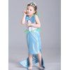 Enfants Halloween Maxi Noël Robe de sirène Cosplay - Bleu clair 120