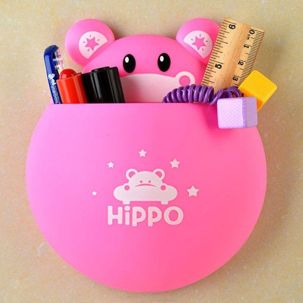 

Creative Toothpaste and Toothbrush Sucker Storage Box, Pink