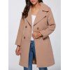Manteau double boutonnage Faux Pocket Tweed - Camel M