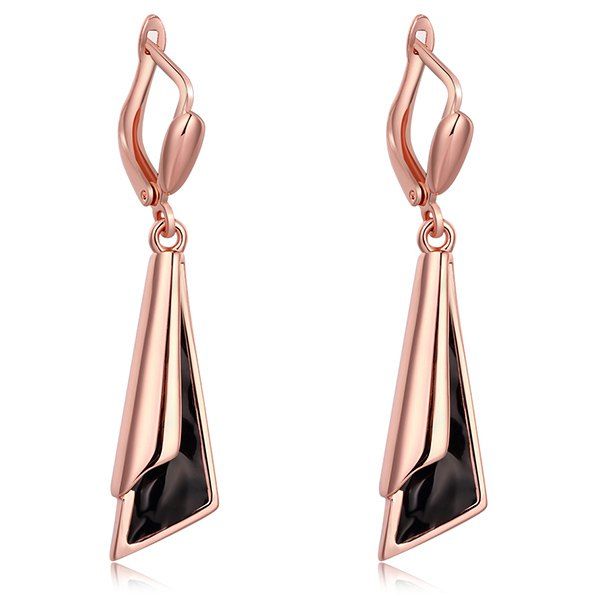 

Alloy Geometric Earrings, Rose gold