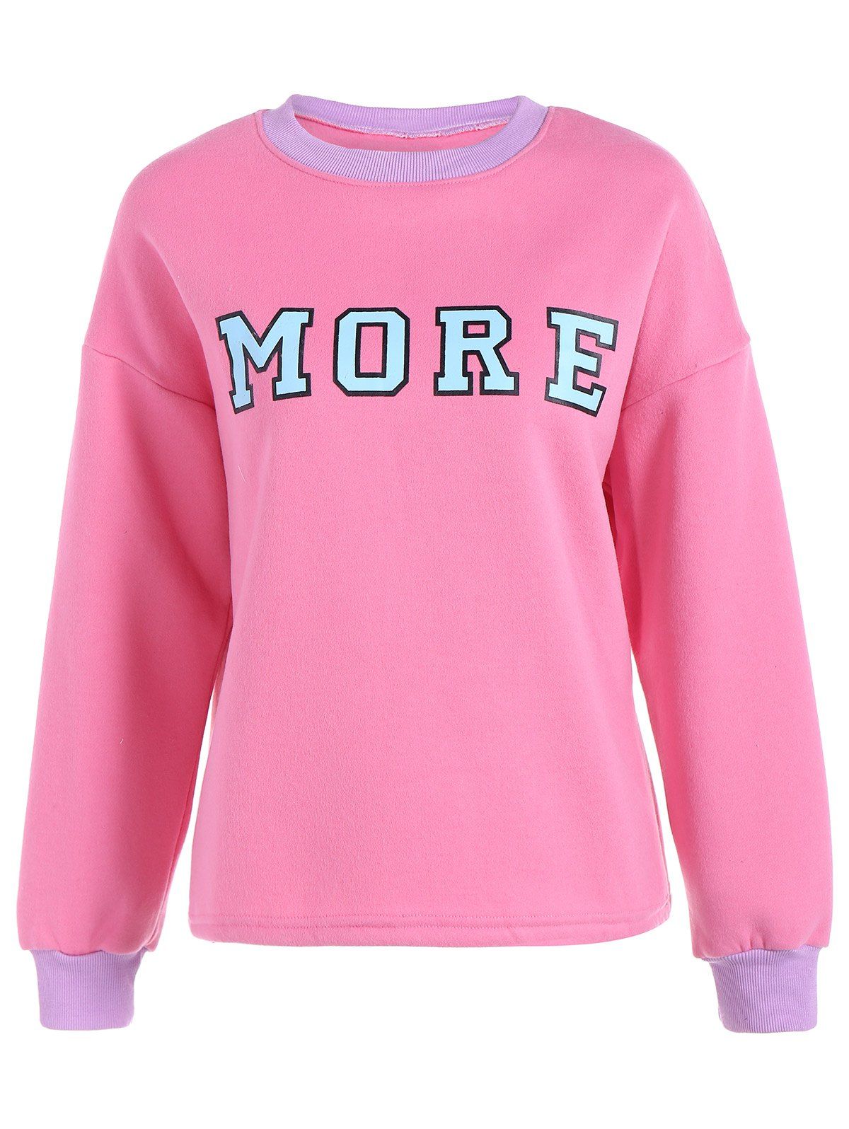 

Letter Thickening Sweatshirt, Light pink