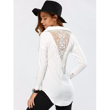 high low lace shirt