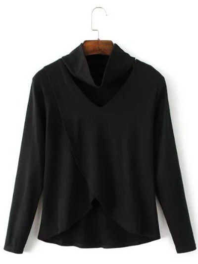 

Asymmetric Layered T-Shirt, Black