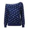Collier Skew Star Print Sweatshirt - Bleu profond M