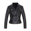 Veste à bicyclette en cuir PU - Noir L