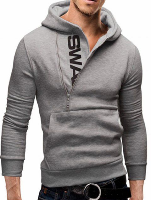 Download 47% OFF 2019 IZZUMI Pocket Front Long Sleeve Side Half ...