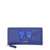Motif Cat Glands Paillettes Wallet - Bleu 