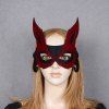 Fox Pattern Hollow Out Halloween Party Mask - RED 