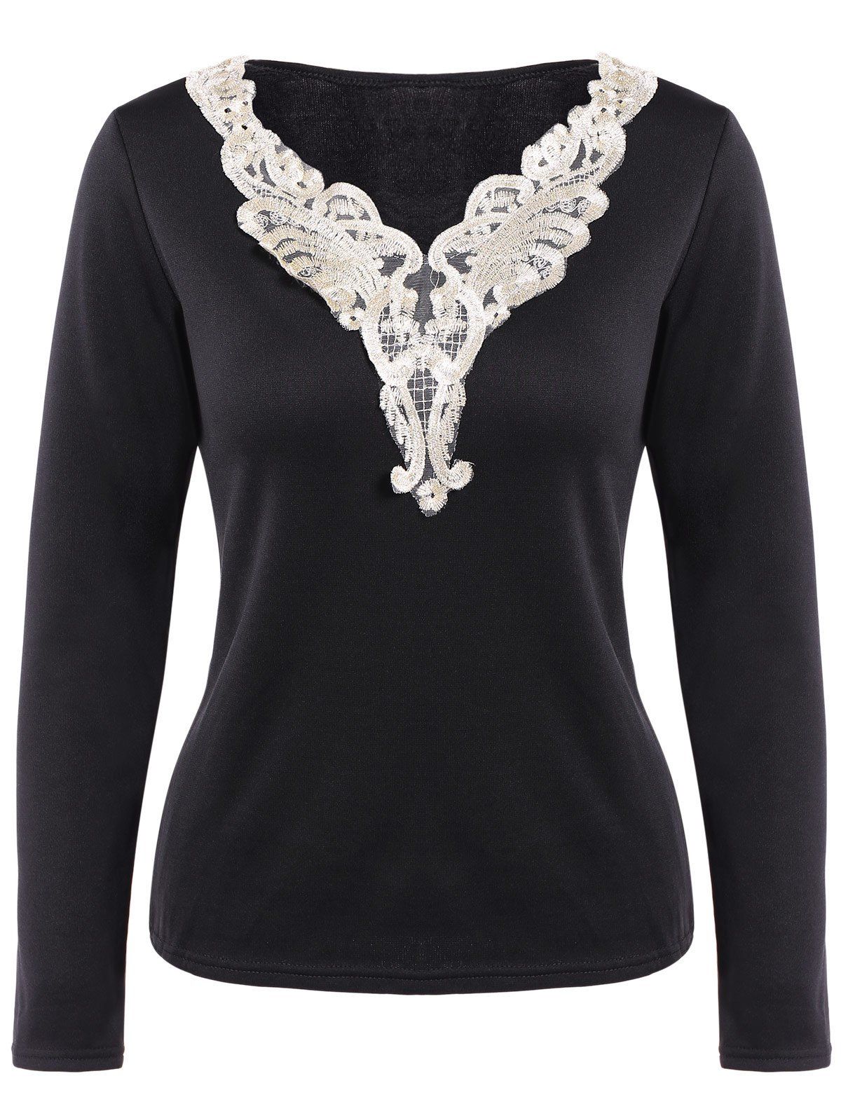long lace sleeves