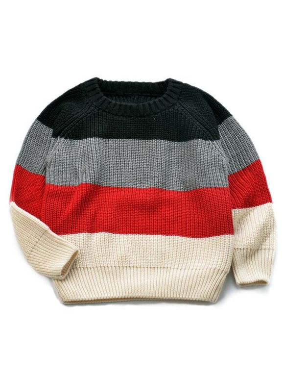 Pull tricoté à rayure - multicolore 130