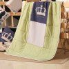 Dual Purpose Coussin Climatisation Linge Nap Sofa Pillow Blanket - Vert clair 