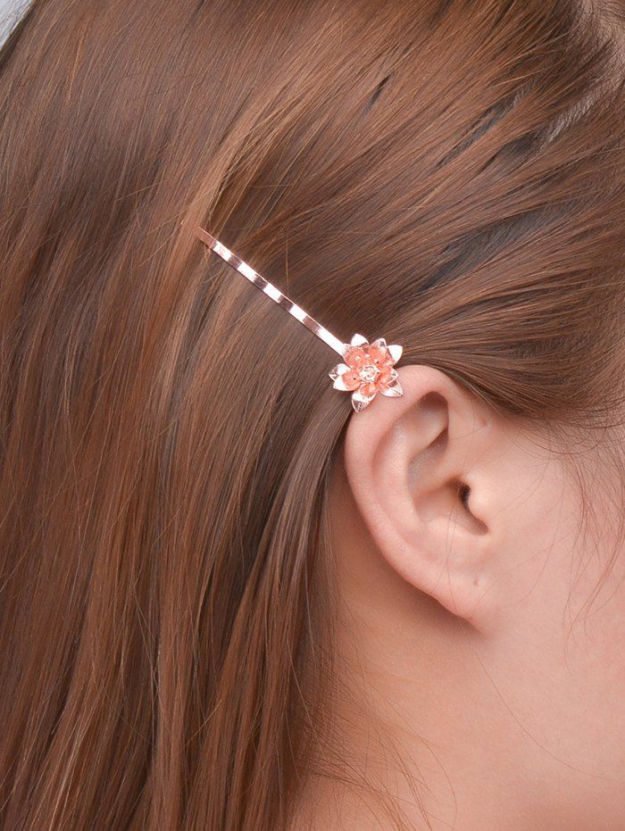 

Alloy Floral Hair Accessory, Rose gold