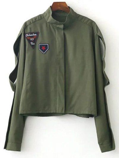 

Funnle Collar Jacket, Army green