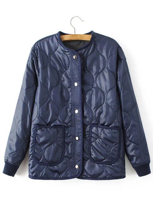 

Comfortable Textured Pattern Jacket, Deep blue