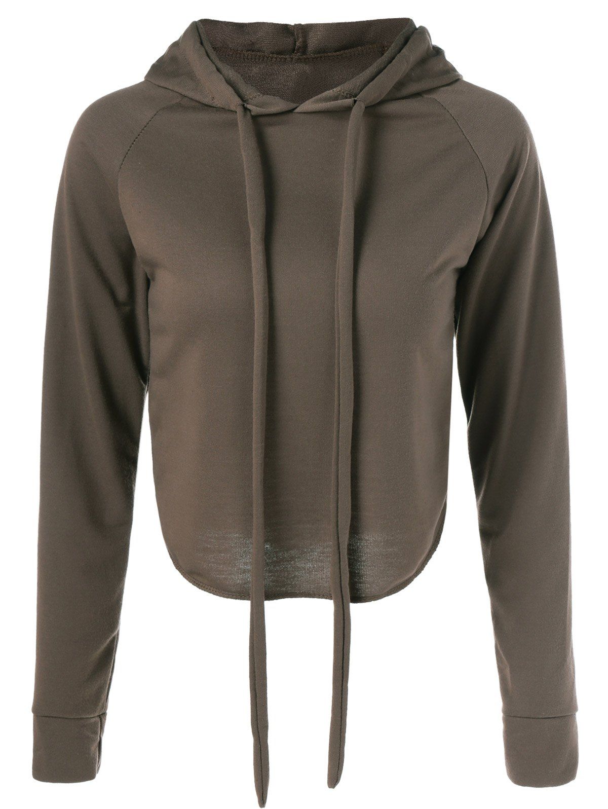 

Long Sleeve Pullover Hoodie, Brown