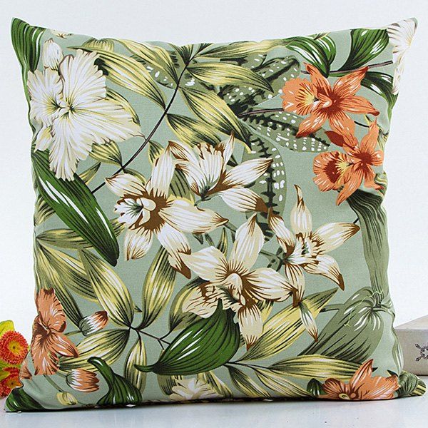 

Florals Printed Decorative Soft Household Pillow Case, Colormix