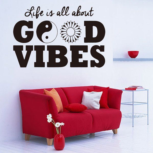 

Life Quote Removable Waterproof Room Decor Wall Stickers, Black
