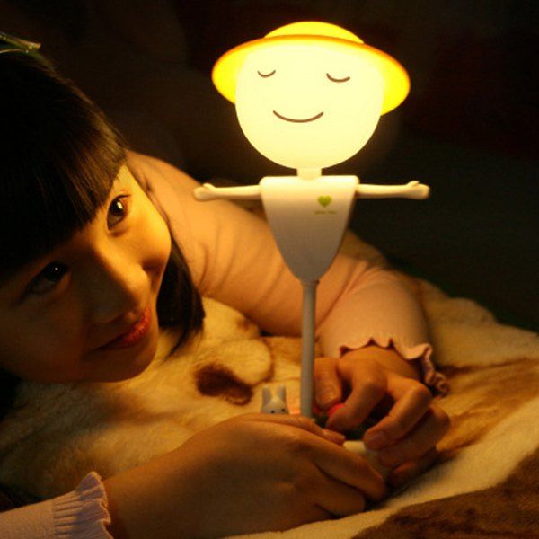 

Creative USB Charging Induction LED Scarecrow Micro Landscape Night Light, Yellow