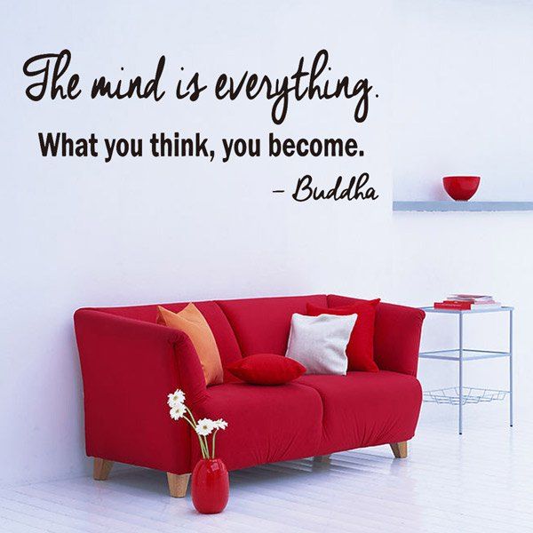 

Famous Quote Removable Living Room Decor Wall Stickers, Black