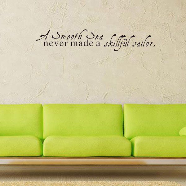 2018 Motivational Quote Removable Wall Stickers Room Decoration BLACK