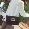 PU cuir Fermeture magnétique Matel Pochette - Noir 