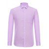 Manches longues affaires Chemise rayée - Violet clair 2XL