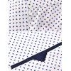 Argyle Print Pocket Long Sleeve Shirt - WHITE 4XL