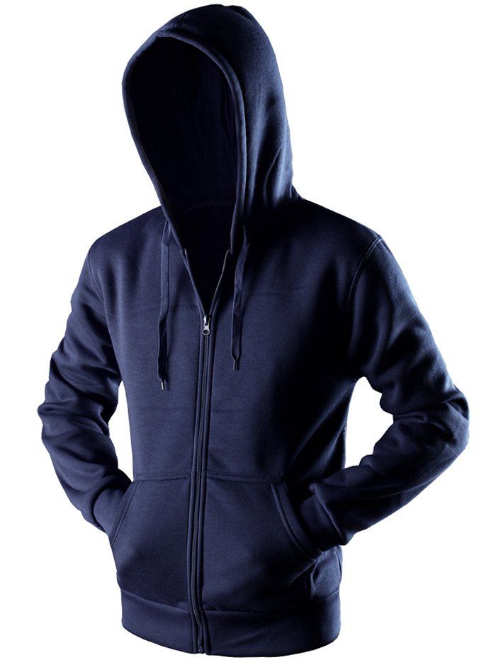 

Sportive Full Zip Pocket Hoodie, Cadetblue