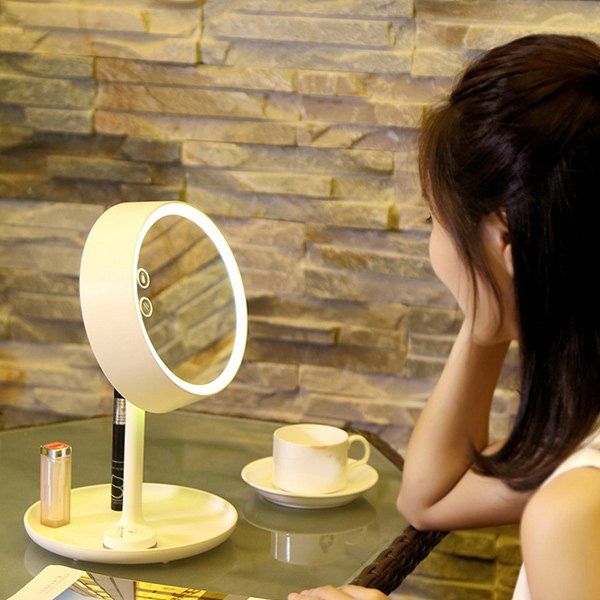

Multifunction Charging LED Make Up Home Decor Mirror Lamp, White
