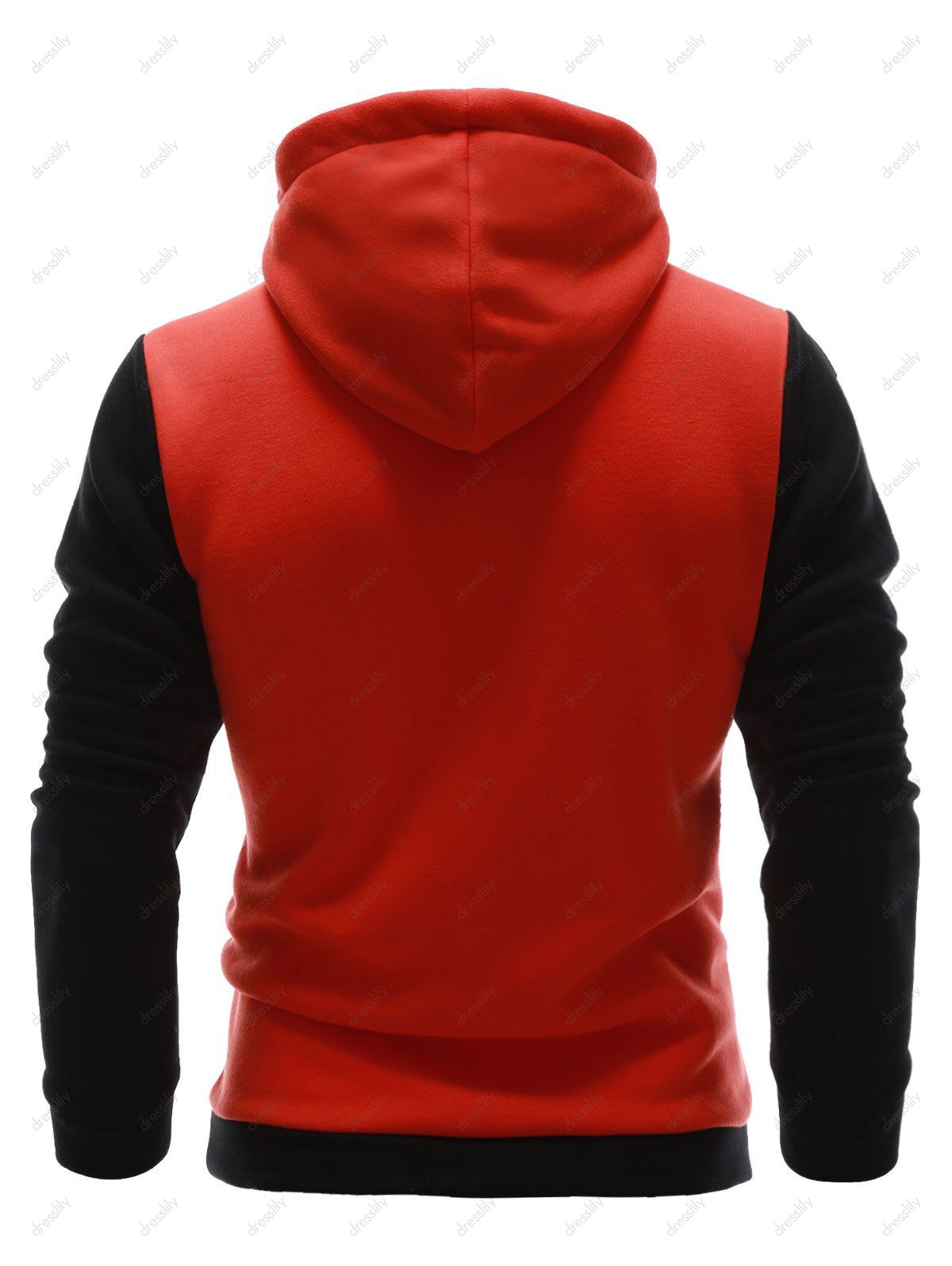 mens orange zipper hoodie