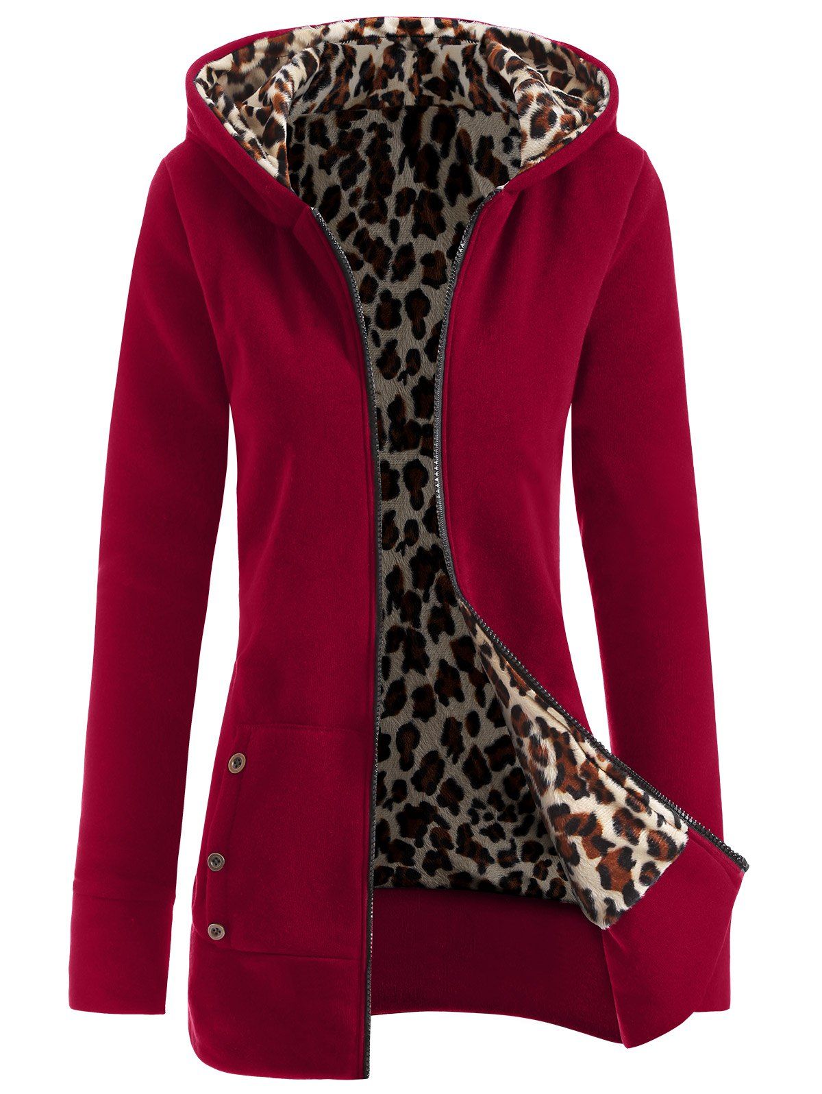 casaco vermelho com capuz