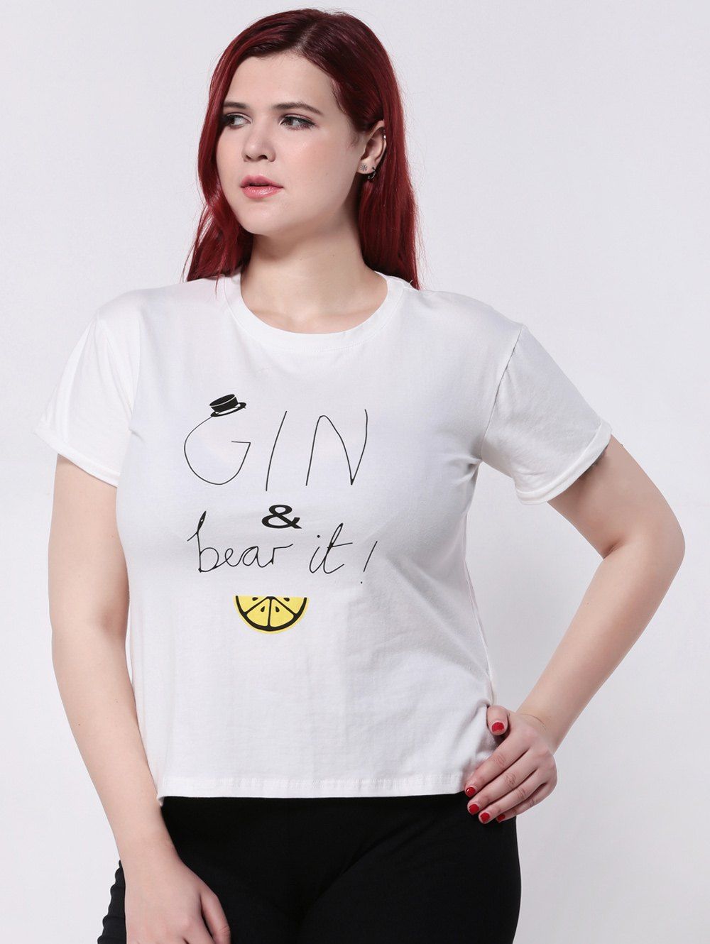 

Cartoon Letter Print Short Sleeves T-Shirt, White