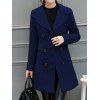 Laine Blend Retour Slit Walker Peacoat - Bleu Violet S