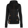 Hoodie Casual Patched - Noir M