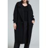 Manteau de laine Lapel Cocoon - Noir M