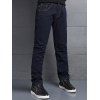 Boutonnées Slim straigt Jeans - Bleu profond 160