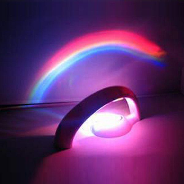 

Colorful Rainbow LED Room Atmosphere Projection Lamp, White