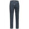 Jeans plus-size classique à jambes longues avec braguette zippée - Bleu gris 32