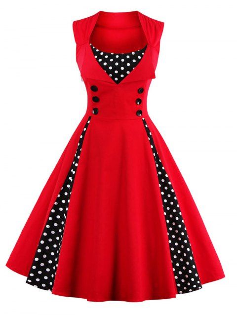Polka Dot Prom Dress